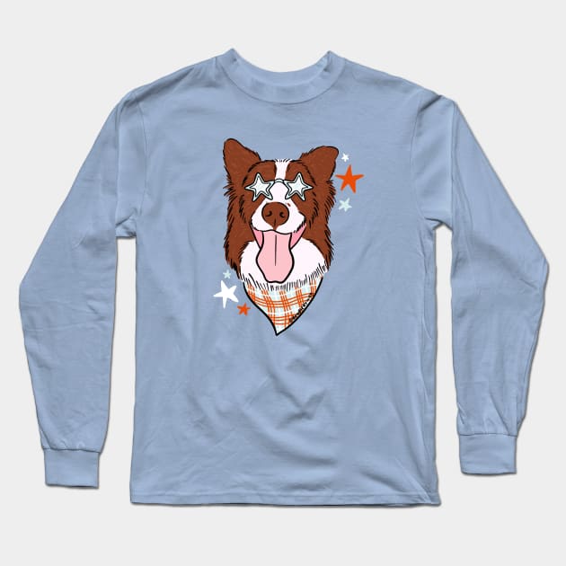 Star Dog Long Sleeve T-Shirt by Doodle by Meg